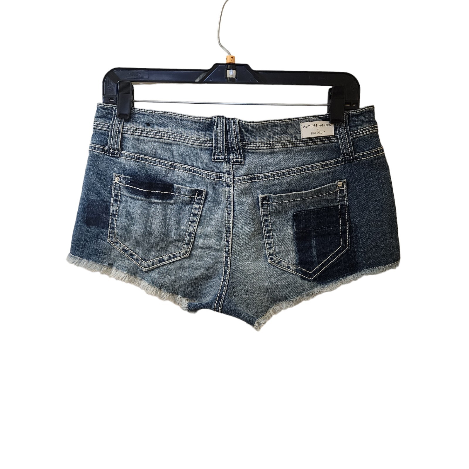Almost Famous Premium Patchwork Shorts Size 9 Jun… - image 3