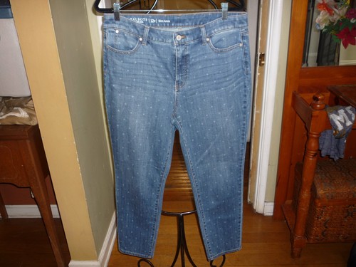 TALBOTS WOMEN SLIM ANKLE JEANS SZ 12P 
