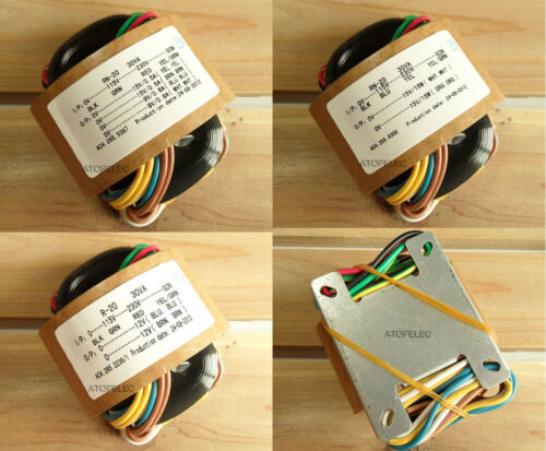 115V/230V 30W R-Core Transformer for Audio Amplifier DAC - Selectable Outputs