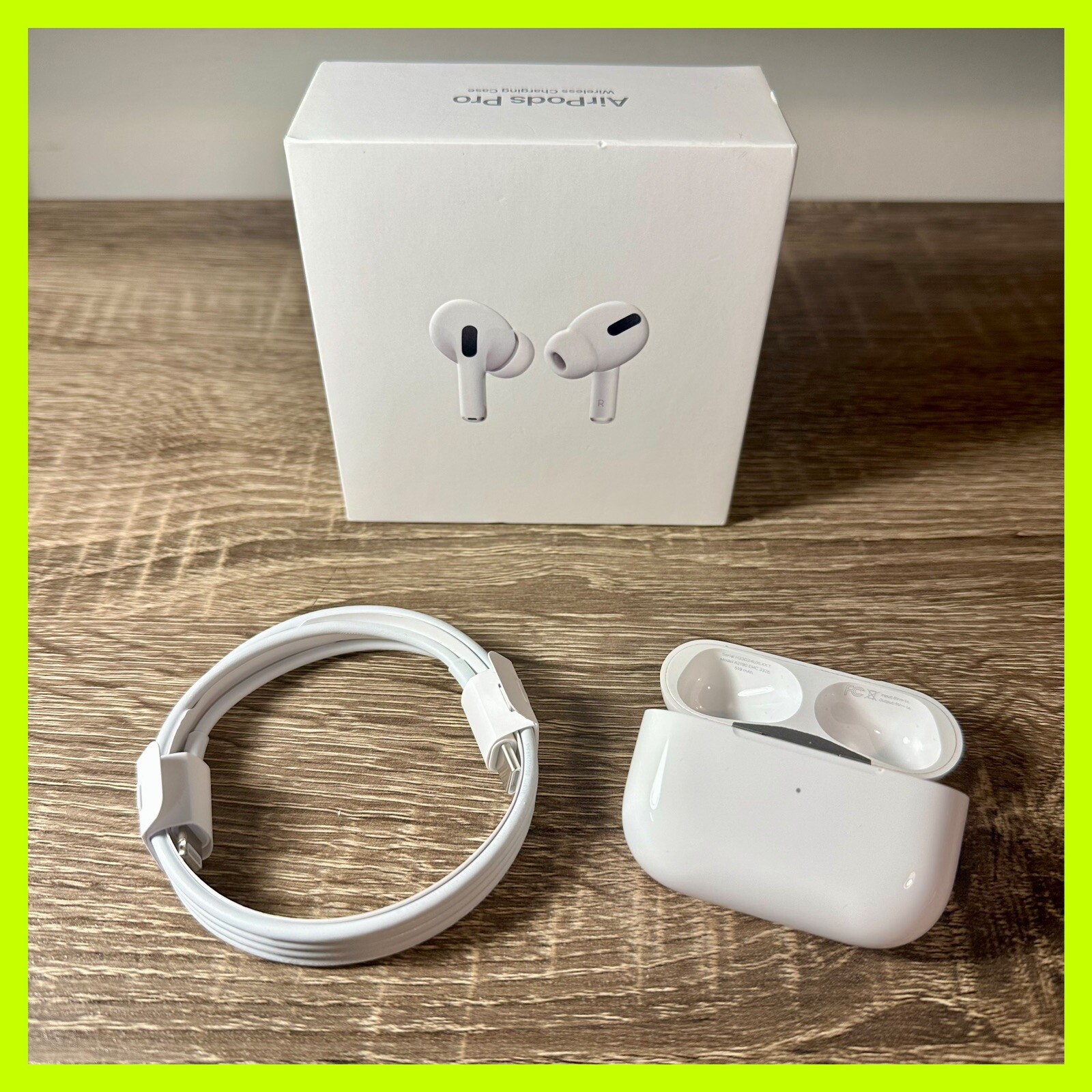 Apple AirPods Pro 1st Gen Case with USB-C Lightning Cable A2190 Replacement-image