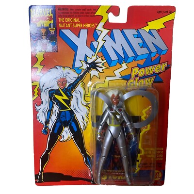 Marvel X-Men Power Glow Storm Vintage 1993 Toy Biz Action Figure