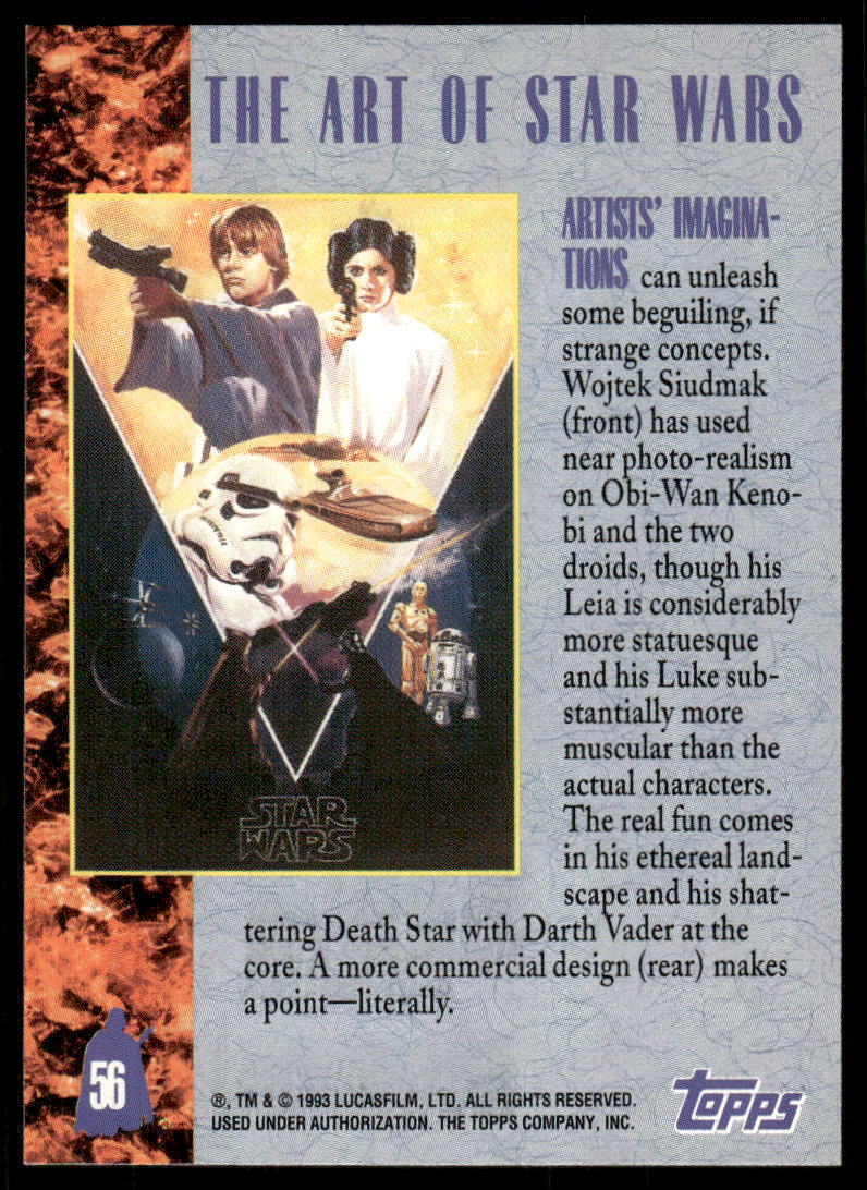 1993 Topps Star Wars Galaxy #56 Artists' Imaginations 39009 | eBay