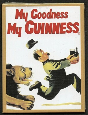 Aimant Frigo Guinness Lovely Day – Design Nostalgique Pub – 6x8 Cm – Puissant