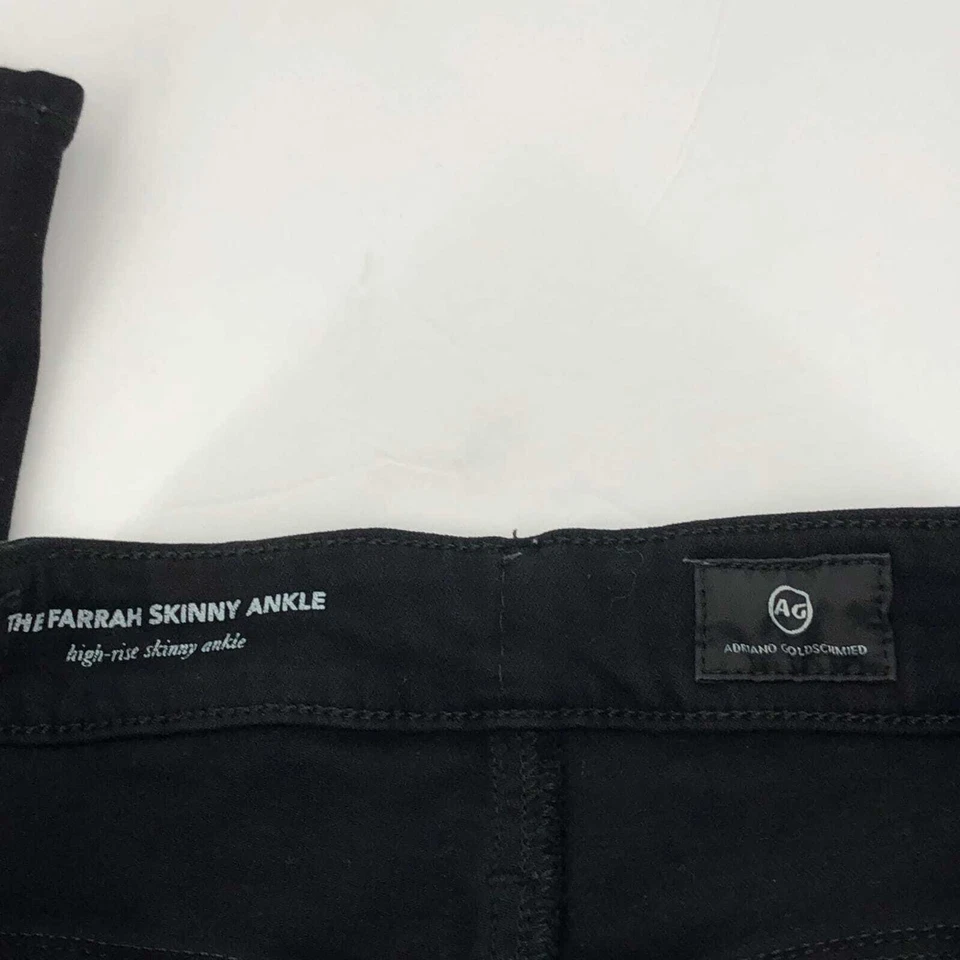 Jeans ajustados Ag Adriano Goldschmied negros tiro bajo | Talla 29 Foto 3 de 4