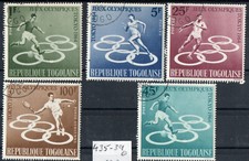 Togolayse, Mi. 435-39 gest. Olympia in Tokio 1964,
