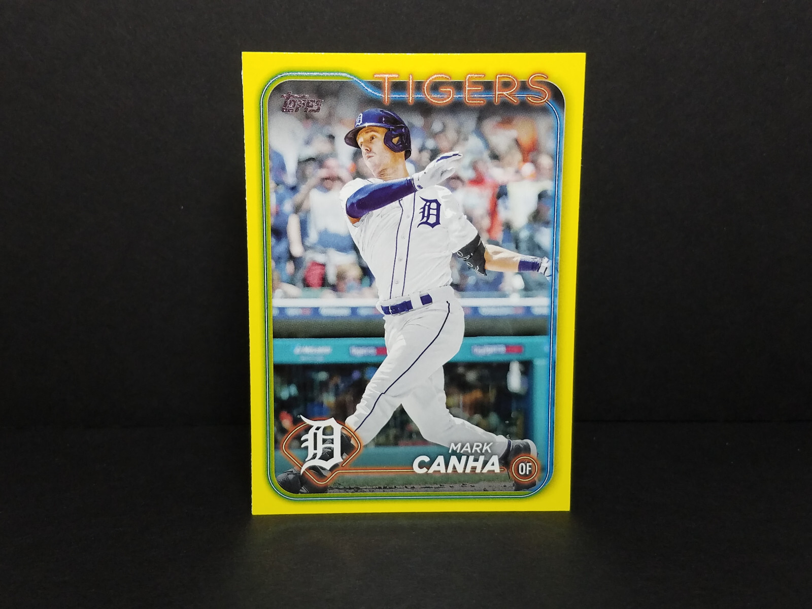 2024 Topps #486 Mark Canha, Detroit Tigers - Yellow Border Parallel