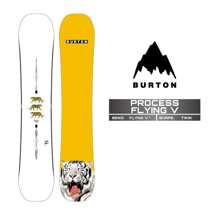 BURTON PROCESS FLYING V Snowboard Men's 24-25 Authentic Model | eBay