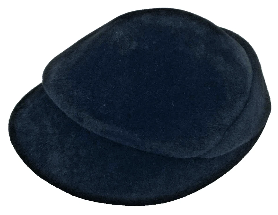 Sombrero Burbuja Vintage Años 60 Negro Mod Terciopelo E.W. Edwards NY Retro Invierno Chic Foto 2 de 4