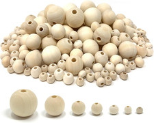 1000Pcs Natural Wooden Beads, round Wood Beads Unfinished Wooden Decorative Bead