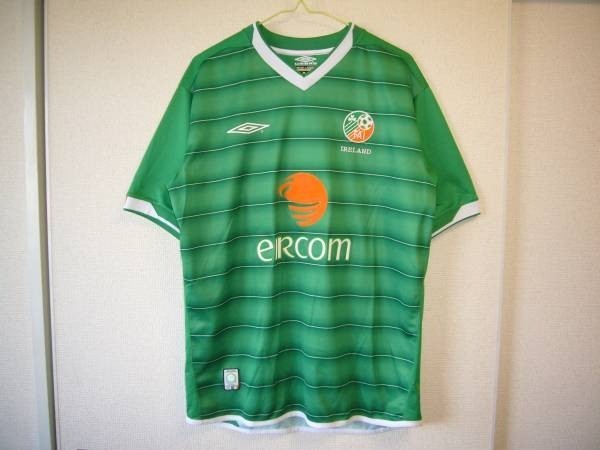 Umbro アイルランド代表　 R. KEANE 10 R. Keane 10 M Ireland National Team Home 2002 Football Shirt