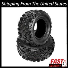 2 Pack 20x10-10 Atv Utv Tires 20x10x10 All-terrain 6pr Off-road Tires Tubeless