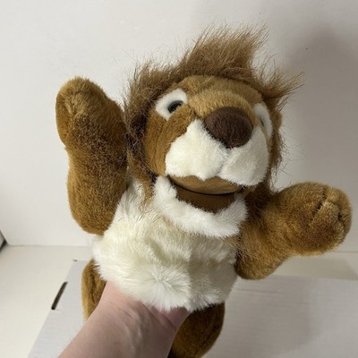 Vintage Lion Roary 14'' Plush Hand Puppet Stuffed Animal Full Body Russ Berrie