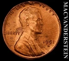 1951-S Lincoln Wheat Cent - Choice Gem Brilliant Uncirculated  No Reserve #L2885