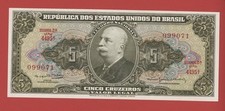 BRAZIL  5 CRUZEIROS  ( 1964 ) PICK # 176d UNC.