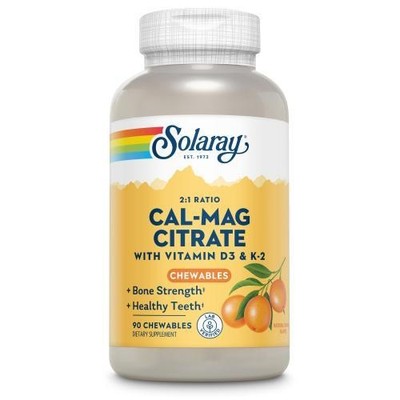 CAL-MAG Citrat+D3 & K2 Solaray Kautabletten 90 ST PZN 17253596