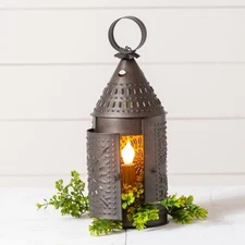 Irvin's Country Tinware 15-Inch Revere Lantern in Kettle Black