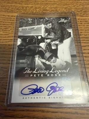 2012 Leaf Baseball -The Living Legend Pete Rose Auto - AU-8