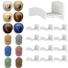 Cowboy Hat Rack 12Pack - Wide Brimmed Organizer - Strong Adhesive Cowboy Hol...
