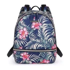 Floral Diaper Backpack Fashion Diaper Bag with Changing Pad