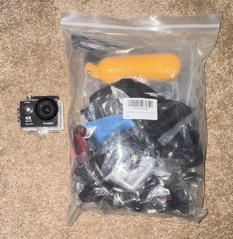 AKASO EK Series EK7000 4K Wi-Fi Action Camera Black 2in Screen Li-Ion