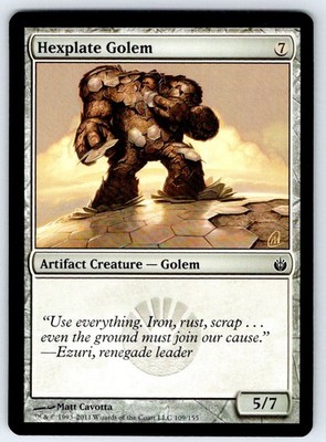 Hexplate Golem - MBS #109 Mirrodin Besieged Regular LP