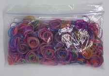 LOOM BANDS Multi Colour Mini Rubber Bands Set Bundle Kit With Hooks Approx. 52g