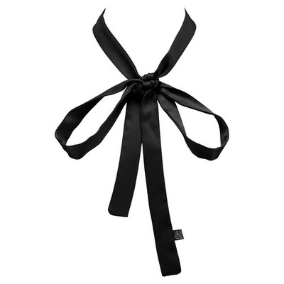 Bow Tie for Women, Girls Self-tie Bowtie Ribbon(63''x 1'', Black)