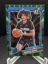 2023-24 Panini Donruss Anthony Black Rated Rookie Holo Green Laser #202 RC
