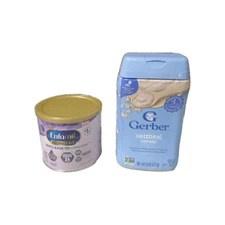NIB ENFAMIL NEURO PRO GENTLEASE  ALL IN ONE POWDER & GERBER OATMIL CEREAL SEALED