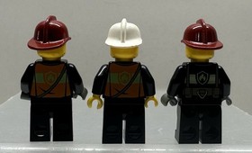 Lego City Fire Response Firefighters Minifigures Motorcycle Fireman 60108