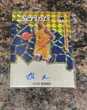 Alec Burks 2019-20 Prizm Mosaic Scripts GOLD Auto Autograph /25 Colorado
