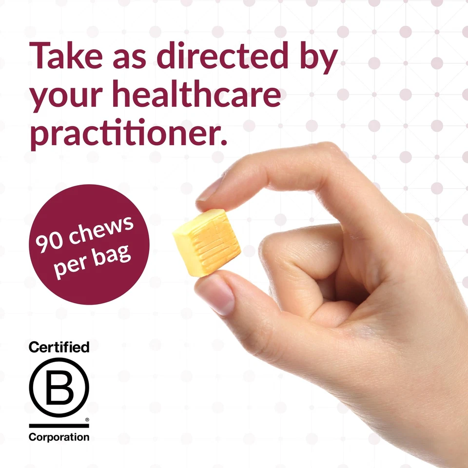 Ventaja bariátrica - Bocados masticables de citrato de calcio 500 mg sabor a limón para Foto 3 de 4