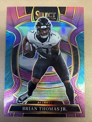 Brian Thomas Jr. 2025 Panini Select - Concourse #30 Football Purple Prizm /75