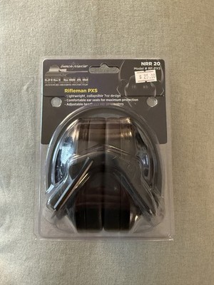 BenchMaster Rifleman PXS Shooting Passive Earmuffs NRR 20 Black RF-PXS