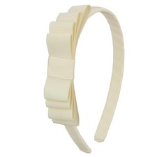 Ivory Toddler Headband Knotted Bow Headband for Girls