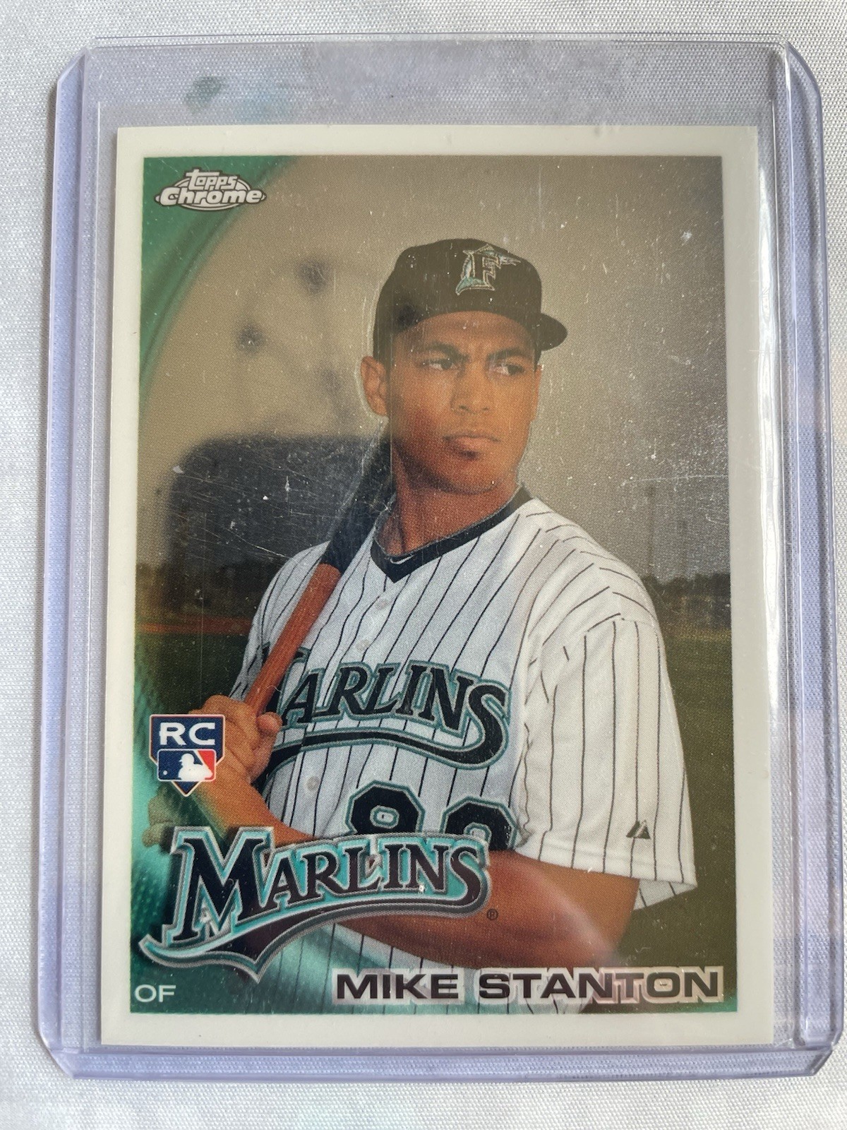 2010 Topps Chrome - Giancarlo Stanton #190 Called Mike on Card (RC)