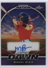 2025 Leaf Baseball Nation New Dawn Purple Prismatic 7/8 Miguel Bleis Auto 13u1