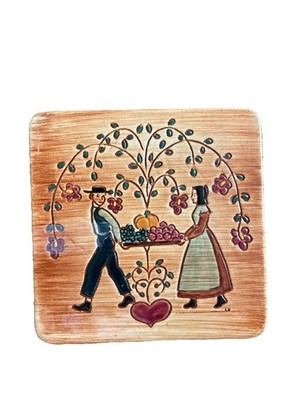 Amish 1st Thanksgiving Electric Vintage Trivet