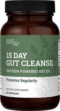 15-Day Gut Cleanse - Safe 15-Day Cleanse - Gut and Colon Support - 60 Capsules