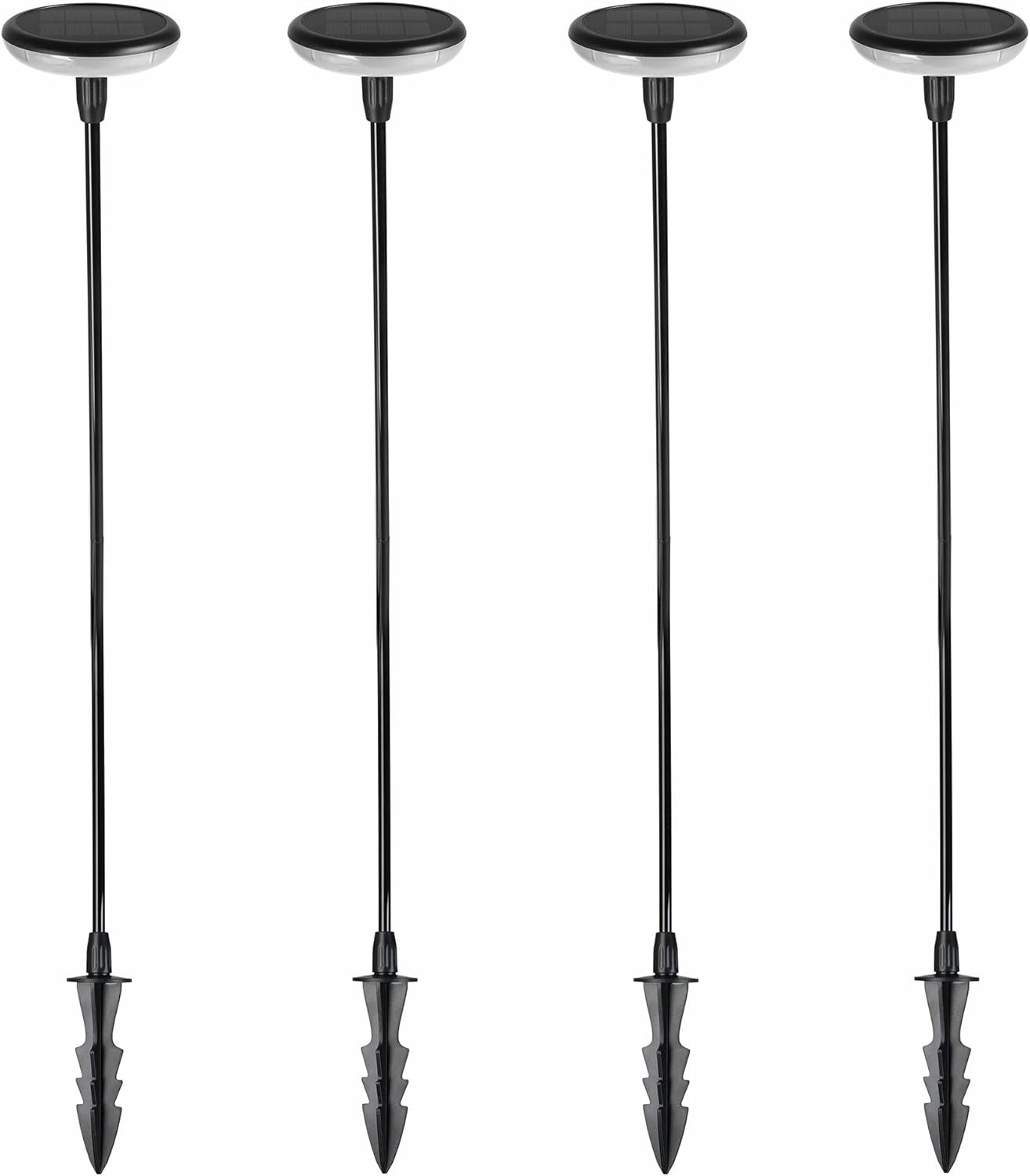 Luci Solari Lucenty per Giardino Sicuro | Set 4 Pezzi Bianco Caldo