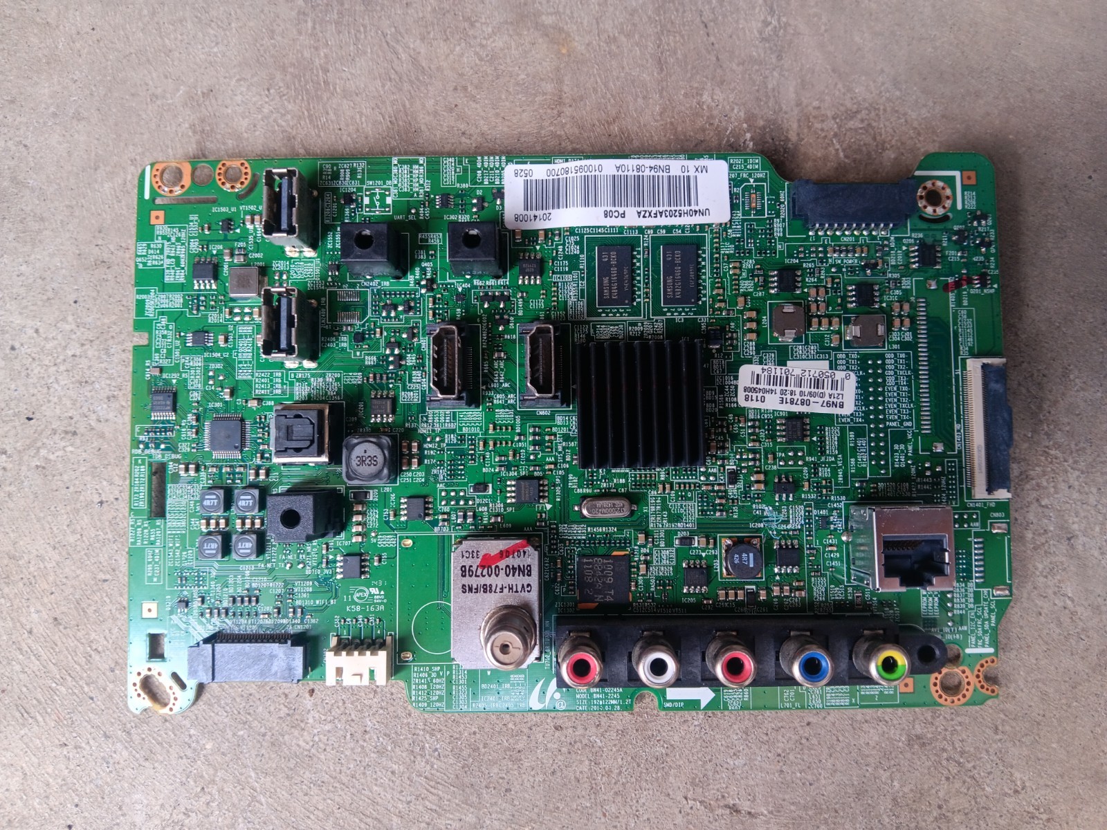 Samsung un40h5203af Main Board Replacement Part Original Untested