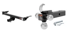 CURT Trailer Hitch Class 3 2in Receiver Multi-Ball Mount w/ Hook Tow Kit - 13593