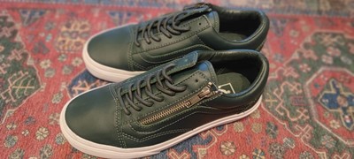Vans Old Skool Echtleder Premium Sample Rarität Neu DARK Grreen Gr. 37