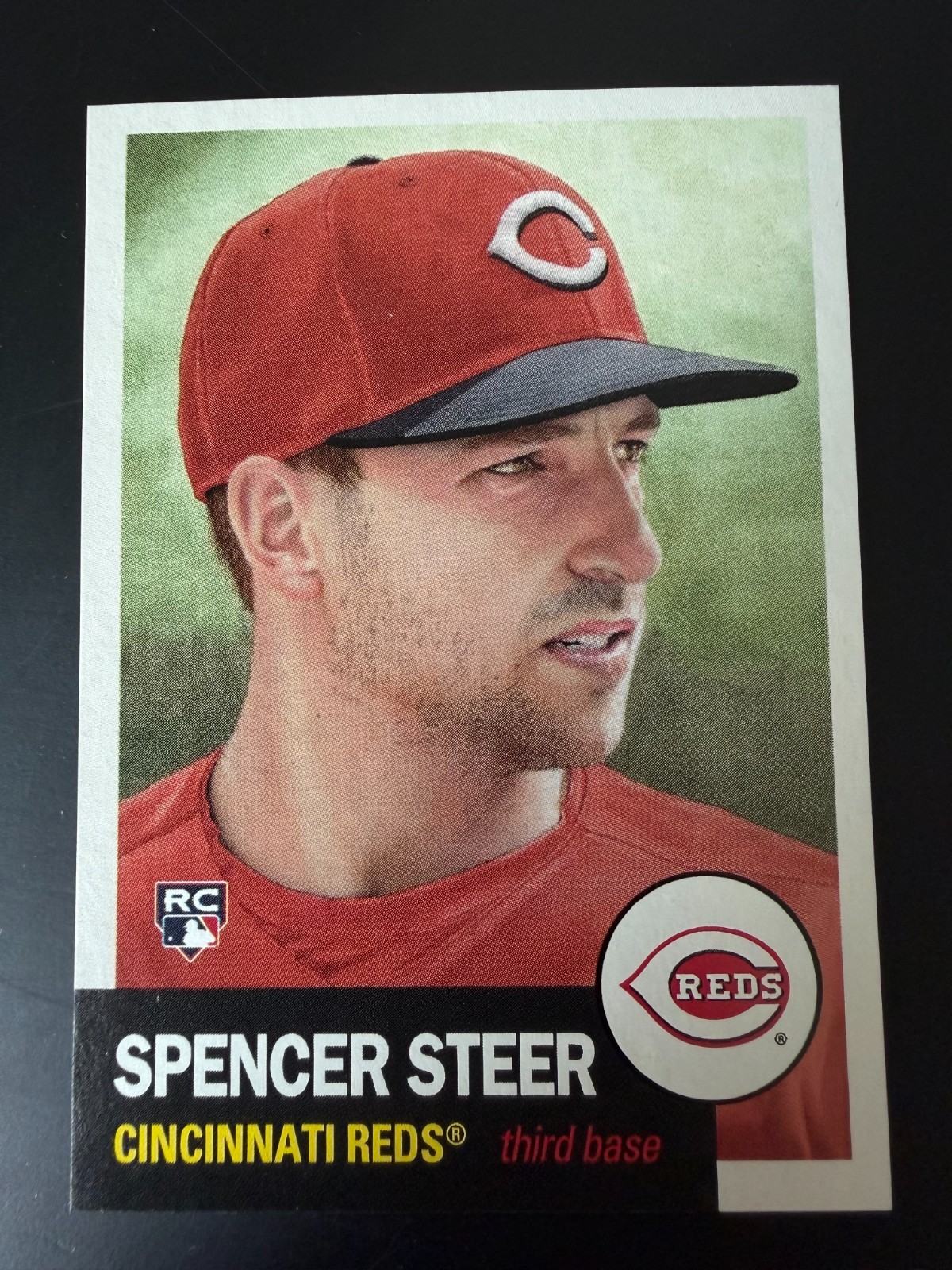 2023 Topps Living Set #649 SPENCER STEER RC Cincinnati Reds Rookie