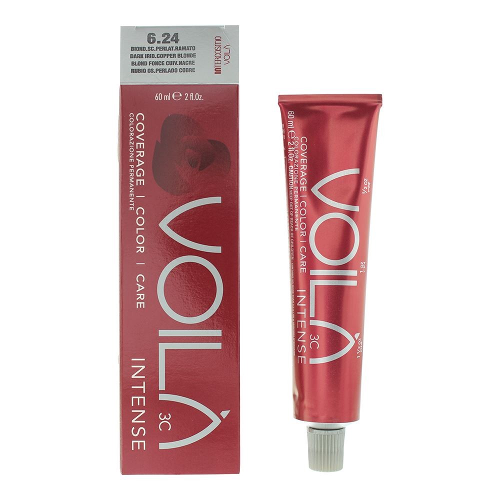 Intercosmo Voila 3C 6.24 Dark Iridescent Copperblonde Hair Colour 60Ml For Women - Image 4