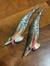 Yamashita Egi King Live Search 3.5 Olive Gold 2pcs Used Fishing Lure