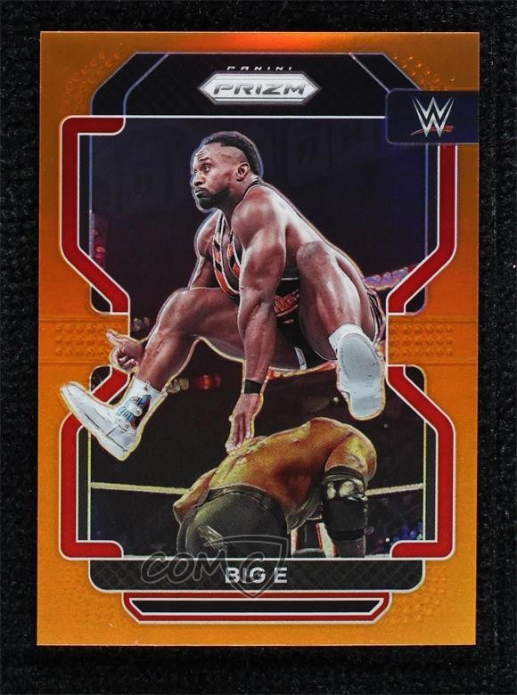 2022 Panini Prizm WWE Orange Prizm 29/99 Big E #117 7m3
