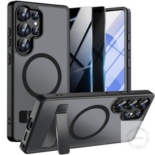 Magnetic Case for Samsung Galaxy S25 Ultra with 2X Privacy Screen Protectors,Gal