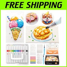 Acrylic Paint Kit with Water Brushes - 44 Pcs