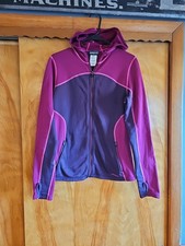 Patagonia Women's Fleece Polartec Hooded Zip Up Thin Jacket Pink Purple Size M